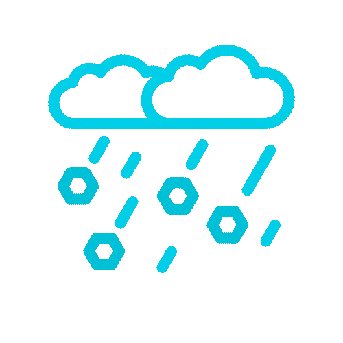 Moderate or heavy rain shower